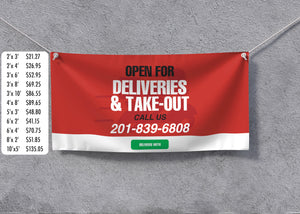 Custom Banner Printing, Vinyl Banners, any Size any color banners 1'x4'