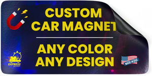Factory of Stickers Custom Car Magnets Full Color Print, Vehicle Signs Custom Design Car Magnets Pack of 2 -12"x18"