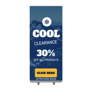 Custom Retractable Banner 33.5x80 with Stand