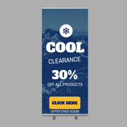 Custom Retractable Banner 33.5x80 with Stand