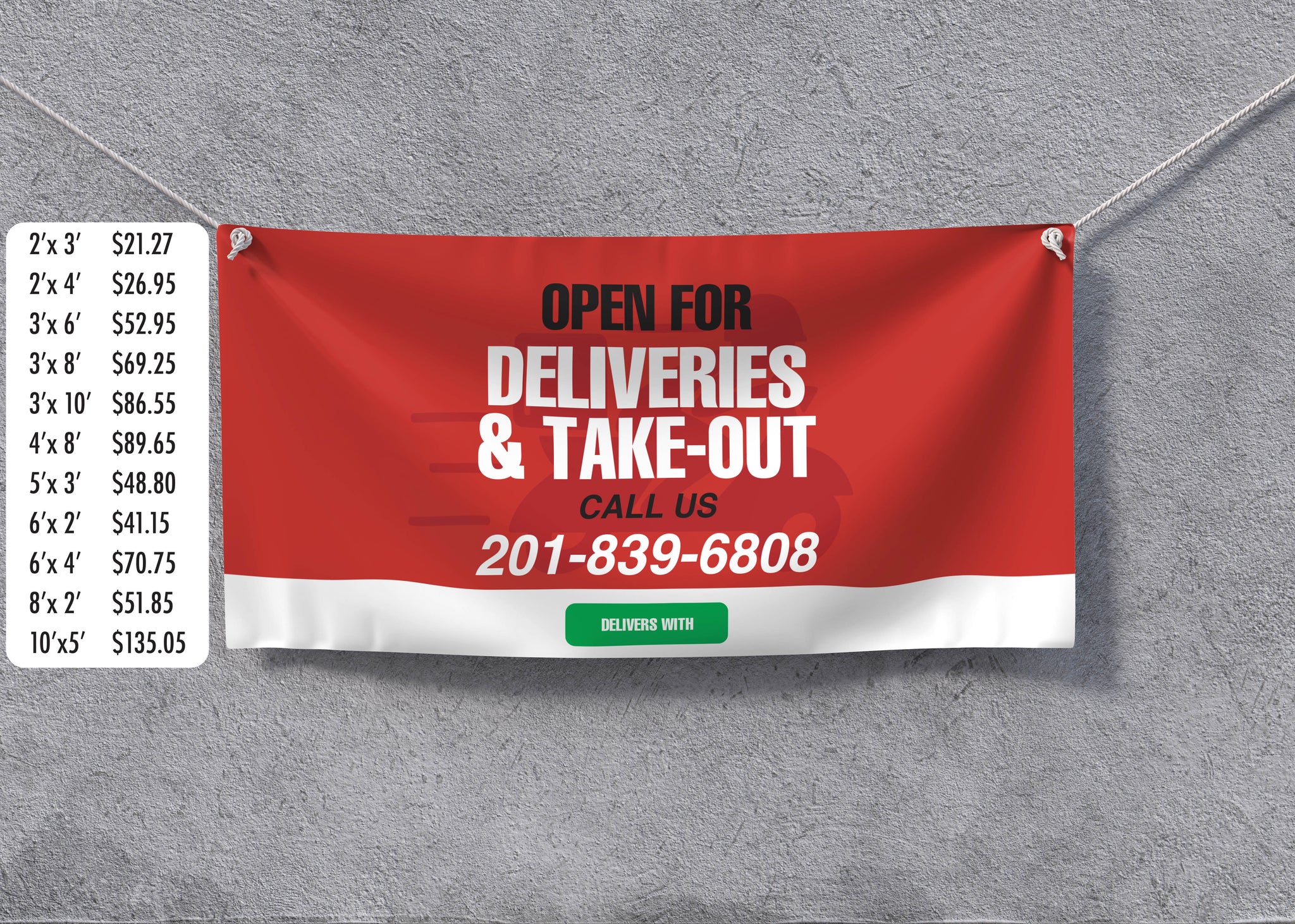 Clearance Sale Outdoor Banner, 5 x 3